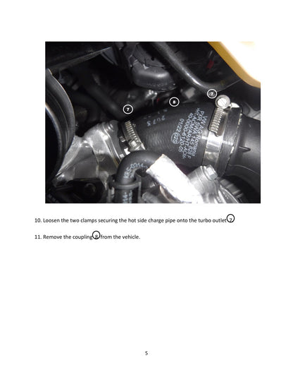 aFe Bladerunner 2.5in Aluminum Hot Charge Pipe | VW MKVIII GTI (20-23) (46-20608-B)