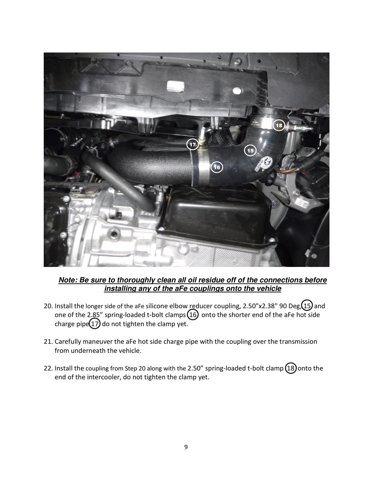 aFe Bladerunner 2.5in Aluminum Hot Charge Pipe | VW MKVIII GTI (20-23) (46-20608-B)