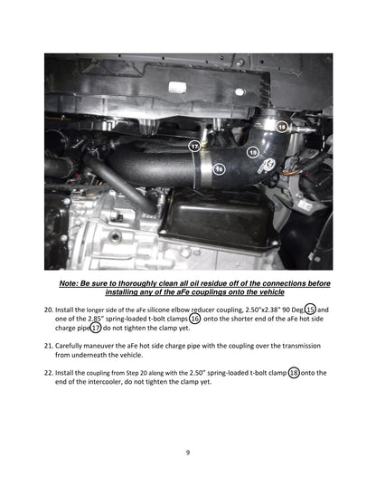 aFe Bladerunner 2.5in Aluminum Hot Charge Pipe | VW MKVIII GTI (20-23) (46-20608-B)