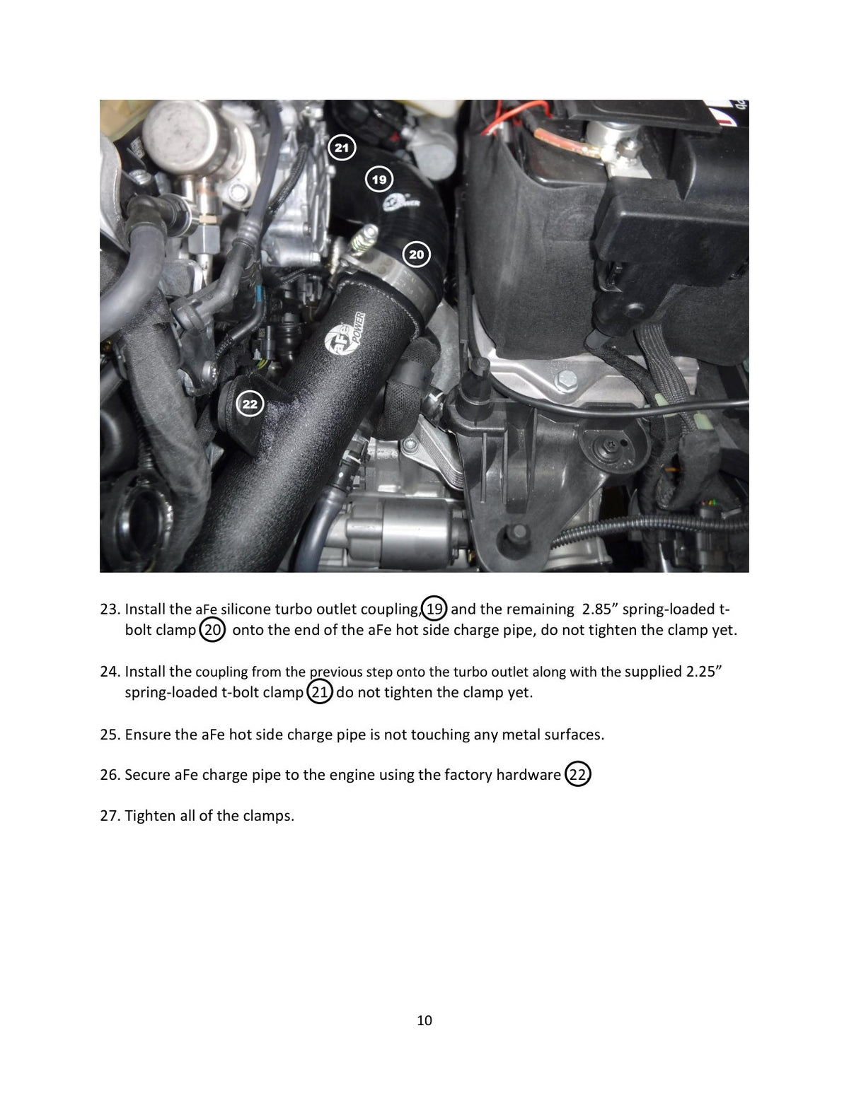 aFe Bladerunner 2.5in Aluminum Hot Charge Pipe | VW MKVIII GTI (20-23) (46-20608-B)