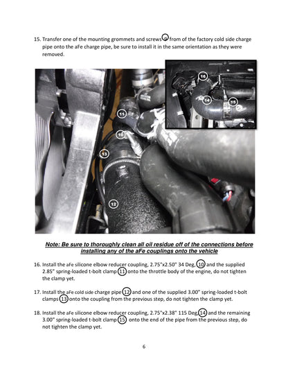 aFe Bladerunner 2.75in Aluminum Cold Charge Pipe | VW MKVIII GTI (46-20609-B)