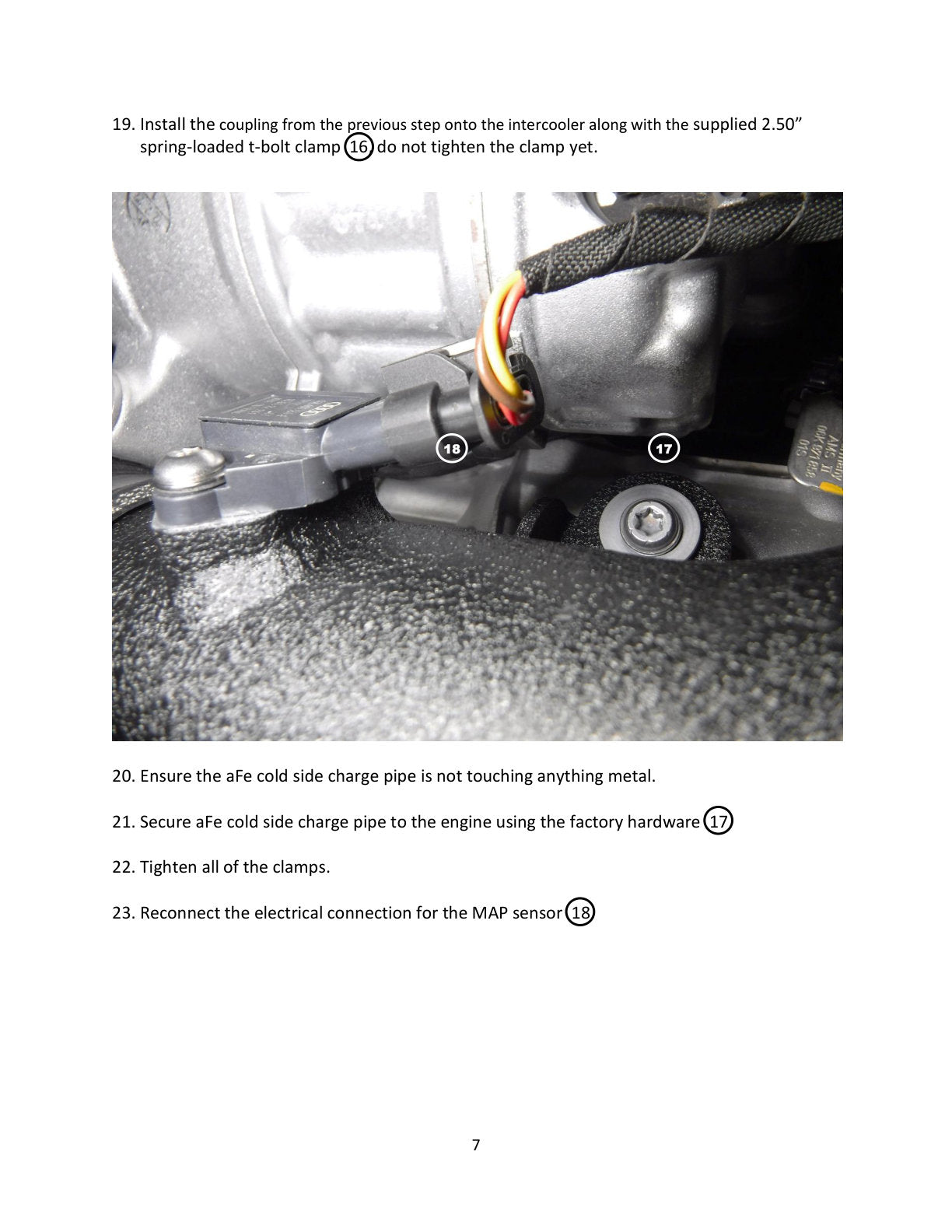aFe Bladerunner 2.75in Aluminum Cold Charge Pipe | VW MKVIII GTI (46-20609-B)
