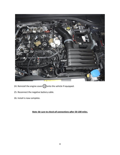 aFe Bladerunner 2.75in Aluminum Cold Charge Pipe | VW MKVIII GTI (46-20609-B)