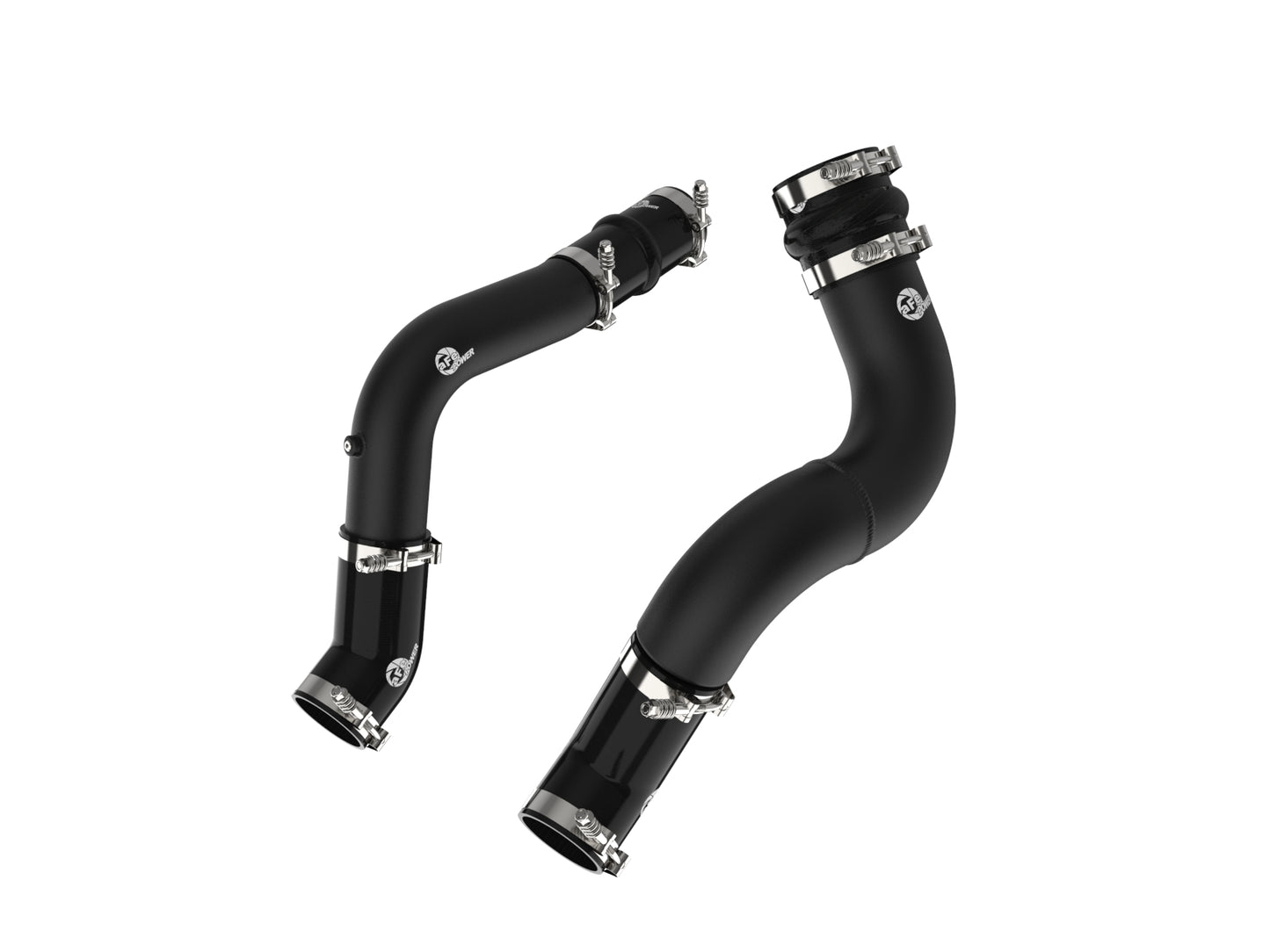 aFe BladeRunner Aluminum Hot & Cold Charge Pipe Kit Black | RAM Diesel Trucks L6-6.7L (19-23) (46-20614-B)