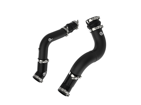 aFe BladeRunner Aluminum Hot & Cold Charge Pipe Kit Black | RAM Diesel Trucks L6-6.7L (19-23) (46-20614-B)