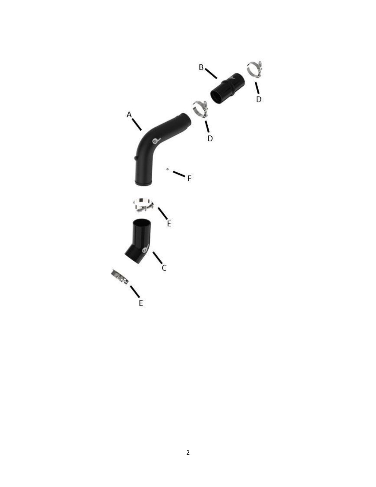 aFe BladeRunner 3.5in Al Hot Charge Pipe | Dodge 1500/Ram 1500 V (19-26) (46-20618-B)