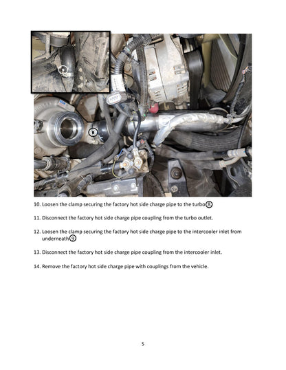 aFe BladeRunner 3.5in Al Hot Charge Pipe | Dodge 1500/Ram 1500 V (19-26) (46-20618-B)