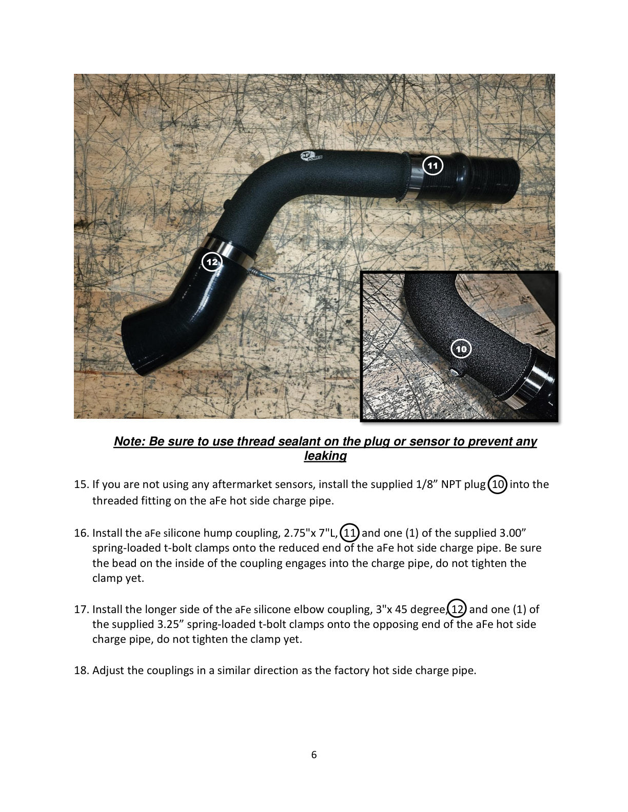 aFe BladeRunner 3.5in Al Hot Charge Pipe | Dodge 1500/Ram 1500 V (19-26) (46-20618-B)