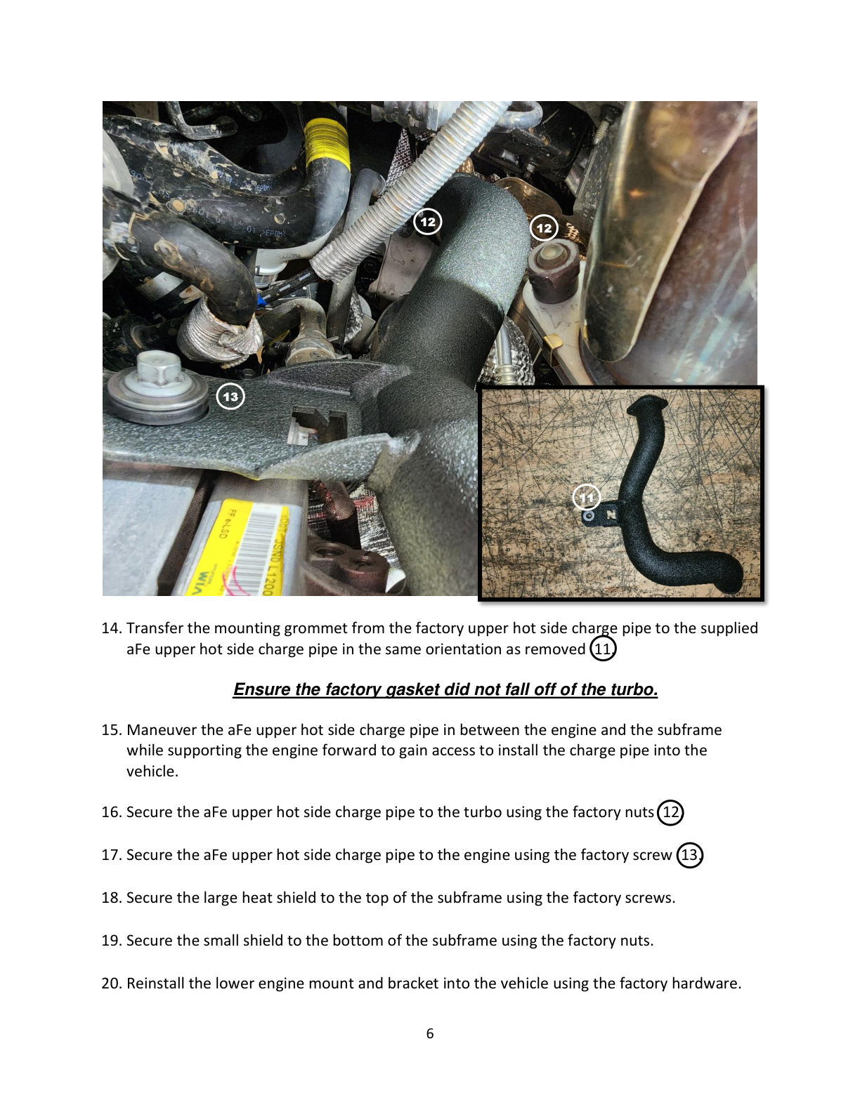 aFe BladeRunner 2-1/4-2-1/2in Aluminum Hot Charge Pipe | Hyundai Kona N (46-20628-B)