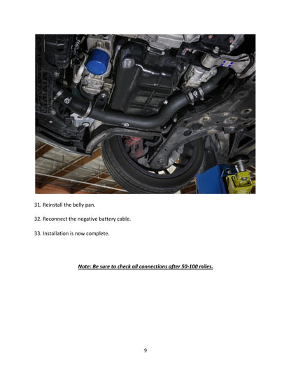 aFe BladeRunner 2-1/4-2-1/2in Aluminum Hot Charge Pipe | Hyundai Kona N (46-20628-B)