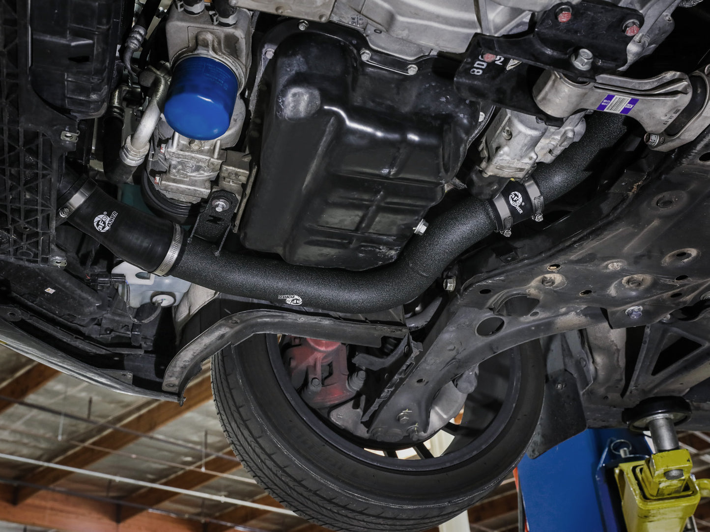 aFe BladeRunner 2-1/4-2-1/2in Aluminum Hot Charge Pipe | Hyundai Kona N (46-20628-B)