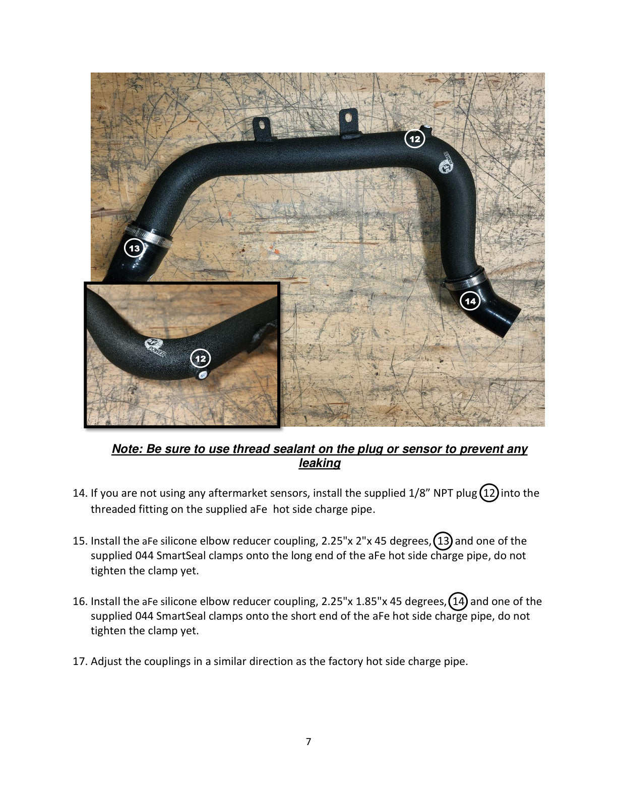 aFe BladeRunner Aluminum Hot & Cold Charge Pipe Kit | Hyundai Elantra GT 17-20 (46-20634-B)