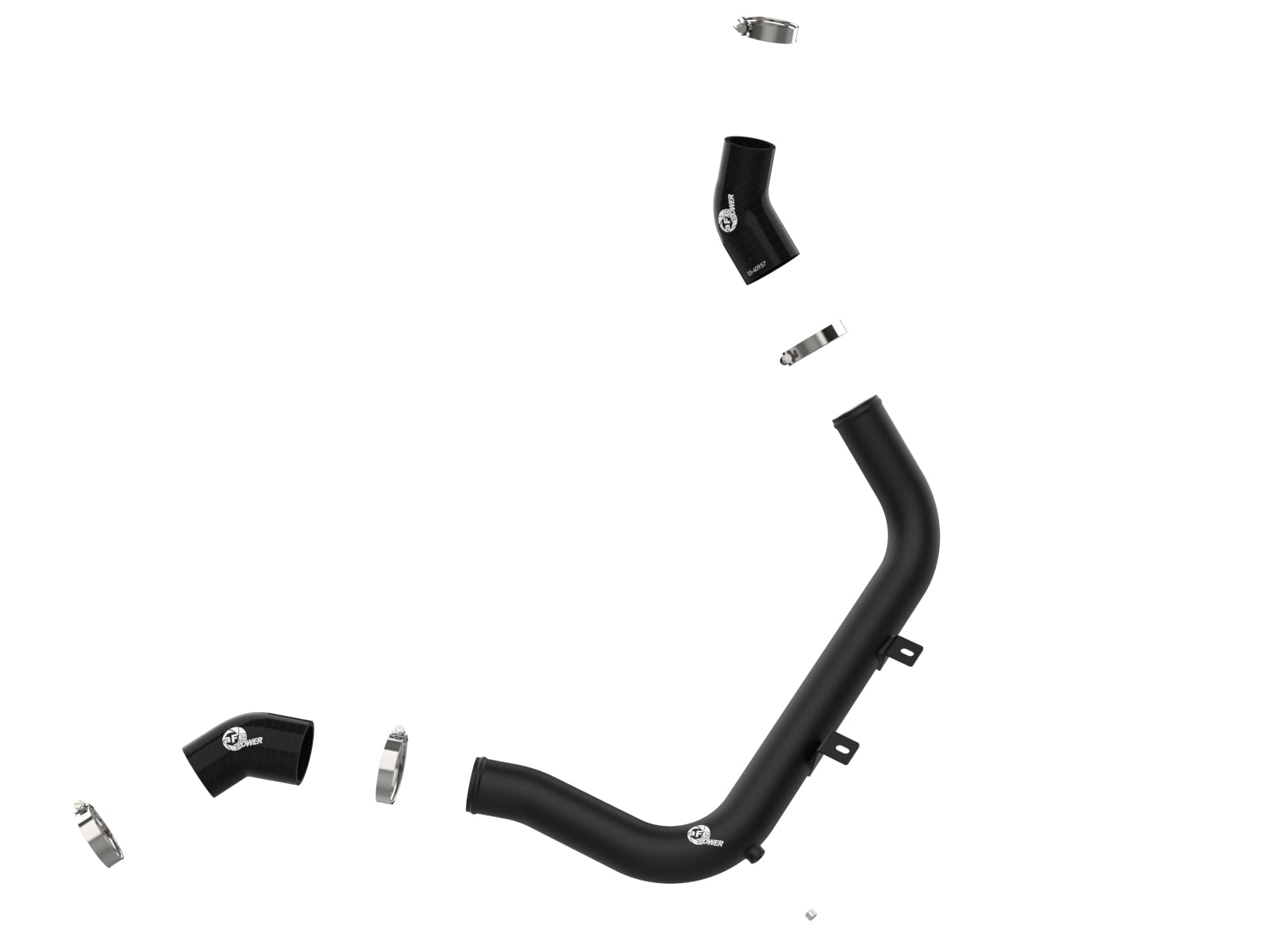 aFe BladeRunner 2-1/4" Aluminum Hot Charge Pipe Black | Hyundai Elantra GT 2017-20 L4-1.6L (46-20638-B)