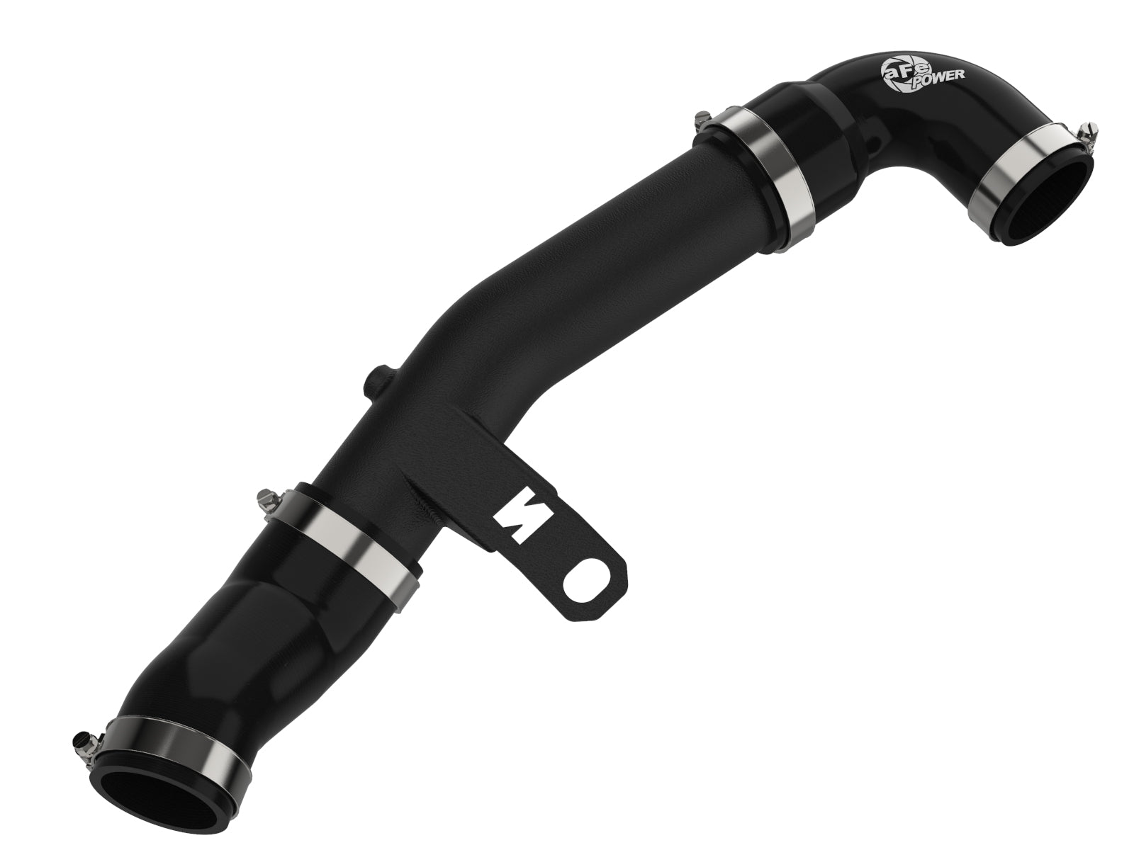 aFe BladeRunner 2.5in Aluminum Hot Charge Pipe - Black | Hyundai Veloster N L4 2.0L (19-22) (46-20646-B)