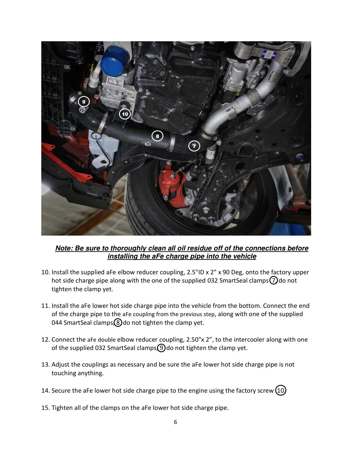 aFe BladeRunner 2.5in Aluminum Hot Charge Pipe - Black | Hyundai Veloster N L4 2.0L (19-22) (46-20646-B)