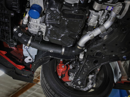 aFe BladeRunner 2.5in Aluminum Hot Charge Pipe - Black | Hyundai Veloster N L4 2.0L (19-22) (46-20646-B)