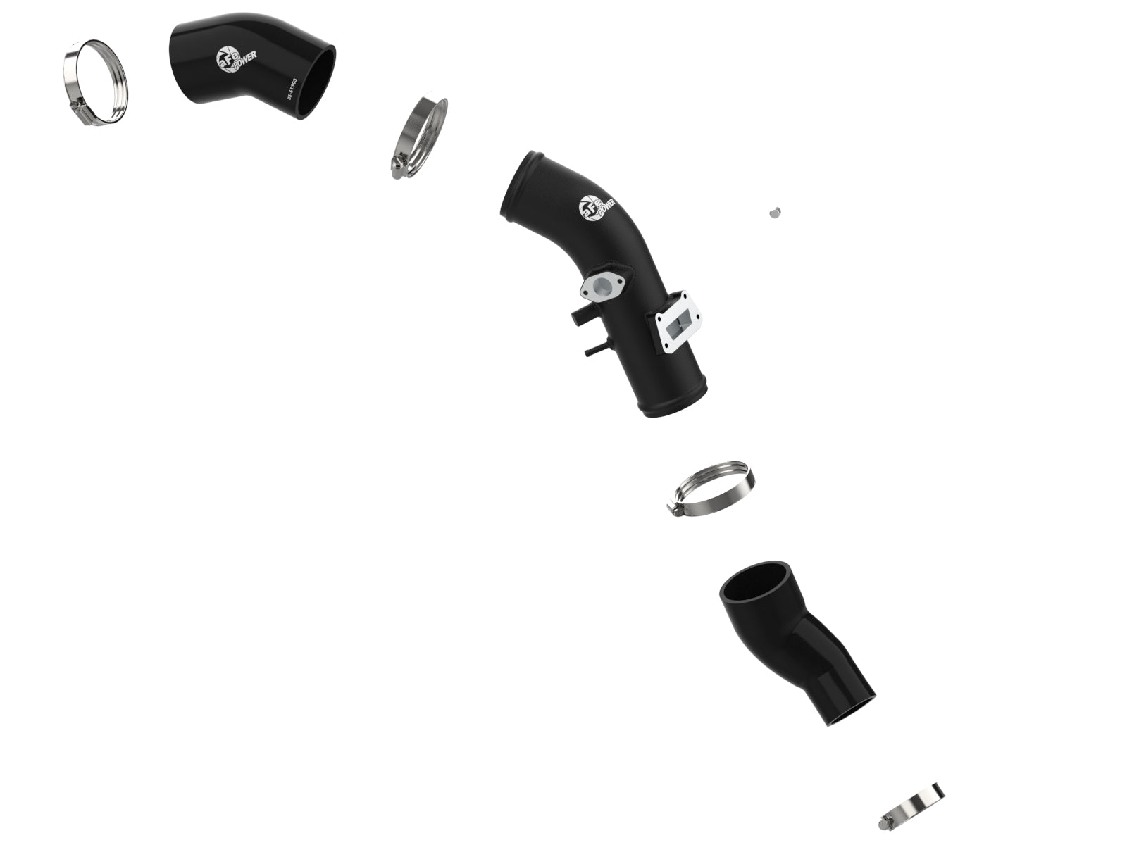 aFe 2-3/4in BladeRunner Aluminum Cold Charge Pipe - Black | Hyundai Veloster N 2.0L (19-22) (46-20649-B)