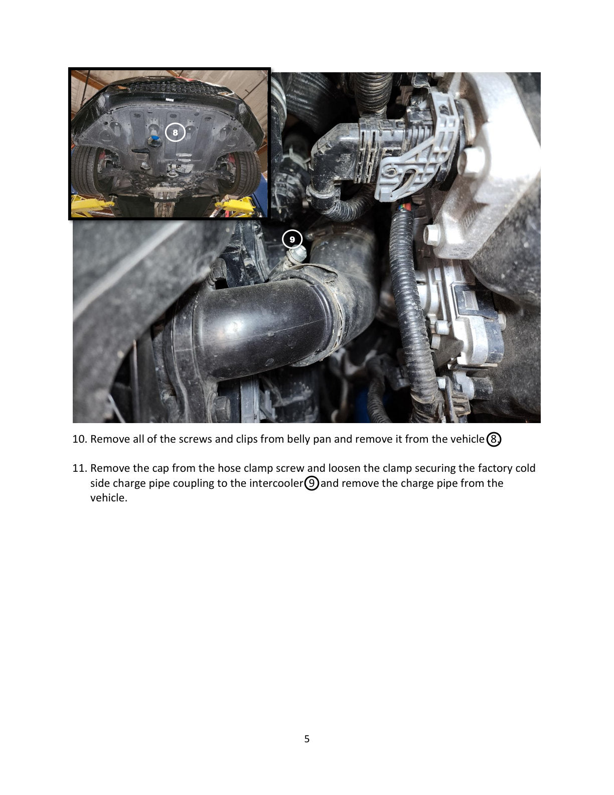 aFe 2-3/4in BladeRunner Aluminum Cold Charge Pipe - Black | Hyundai Veloster N 2.0L (19-22) (46-20649-B)