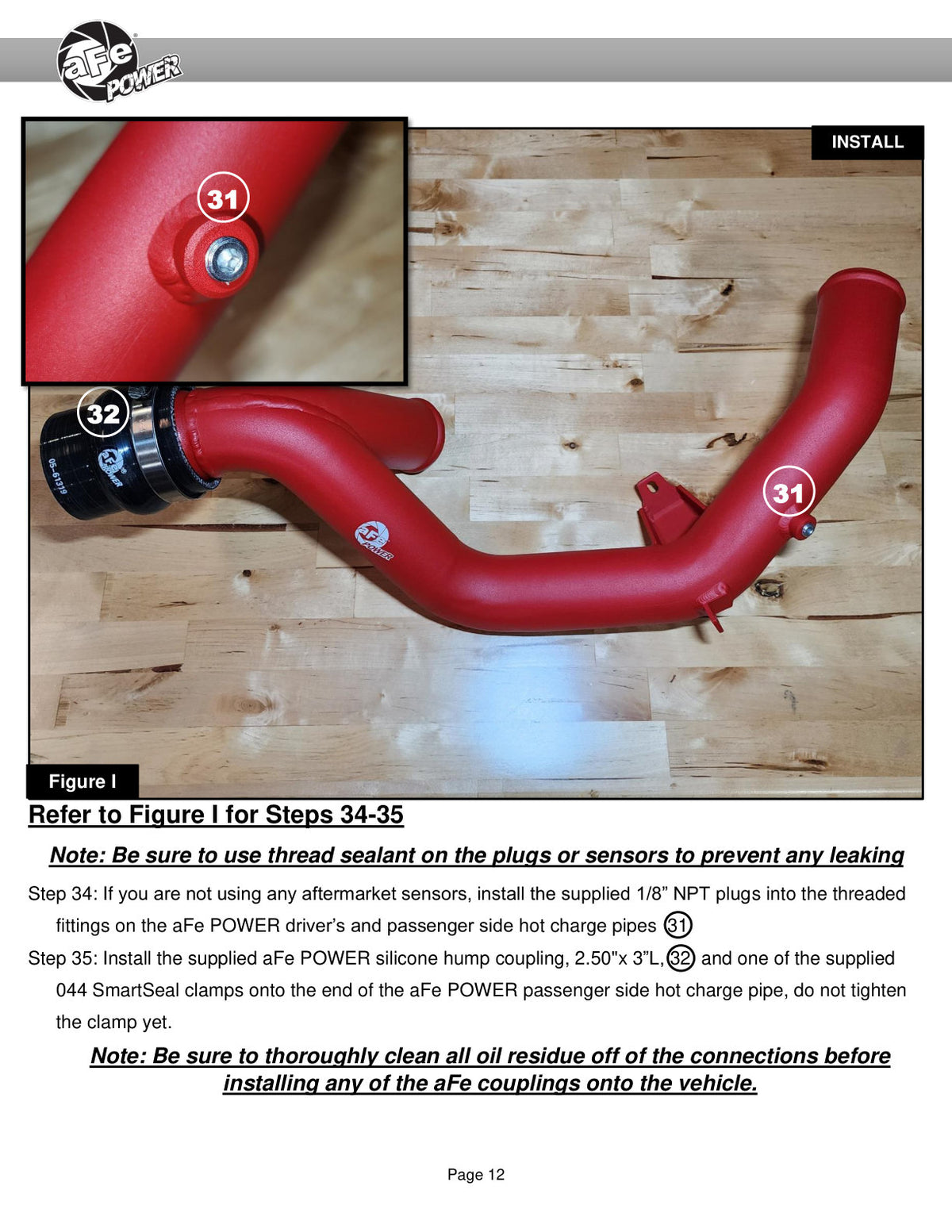 aFe BladeRunner Aluminum Hot & Cold Charge Pipe Kit | Ford Explorer ST V6 3.0L (20-23) (46-20654-R)