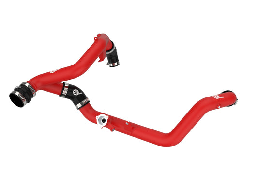 aFe Bladerunner 2-1/4" Aluminum Hot Charge Pipe Red | Ford Explorer/Explorer ST (20-23) (46-20658-R)