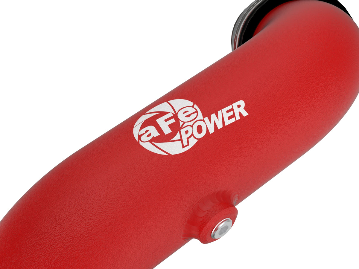 aFe Bladerunner 2-1/4" Aluminum Hot Charge Pipe Red | Ford Explorer/Explorer ST (20-23) (46-20658-R)