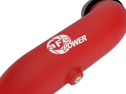 aFe Bladerunner 2-1/4" Aluminum Hot Charge Pipe Red | Ford Explorer/Explorer ST (20-23) (46-20658-R)