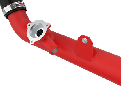 aFe Bladerunner 2-1/4" Aluminum Hot Charge Pipe Red | Ford Explorer/Explorer ST (20-23) (46-20658-R)