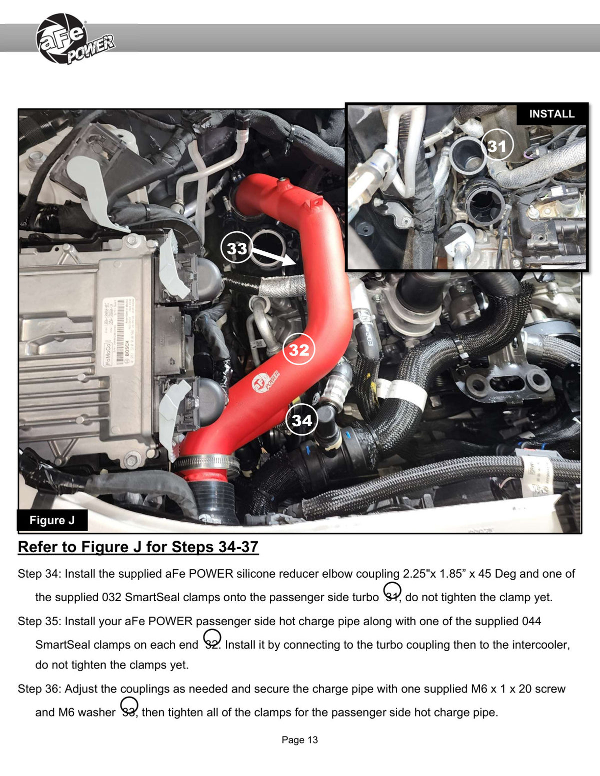 aFe BladeRunner Aluminum Hot & Cold Charge Pipe Kit | Ford Explorer (22-23) (46-20674-B)