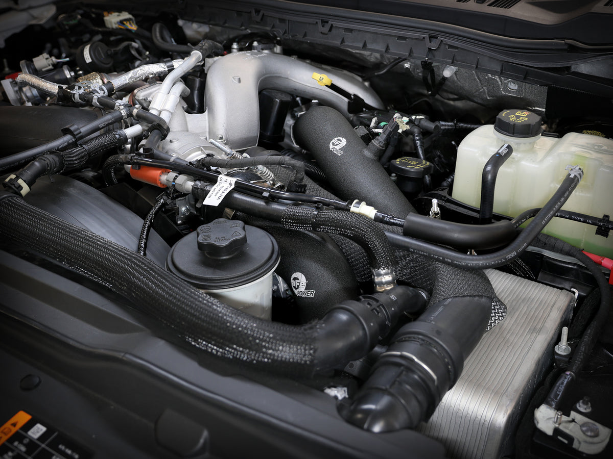aFe BladeRunner 3in Aluminum Charge Pipe | Ford F250/F350 Super Duty (46-20684-B)