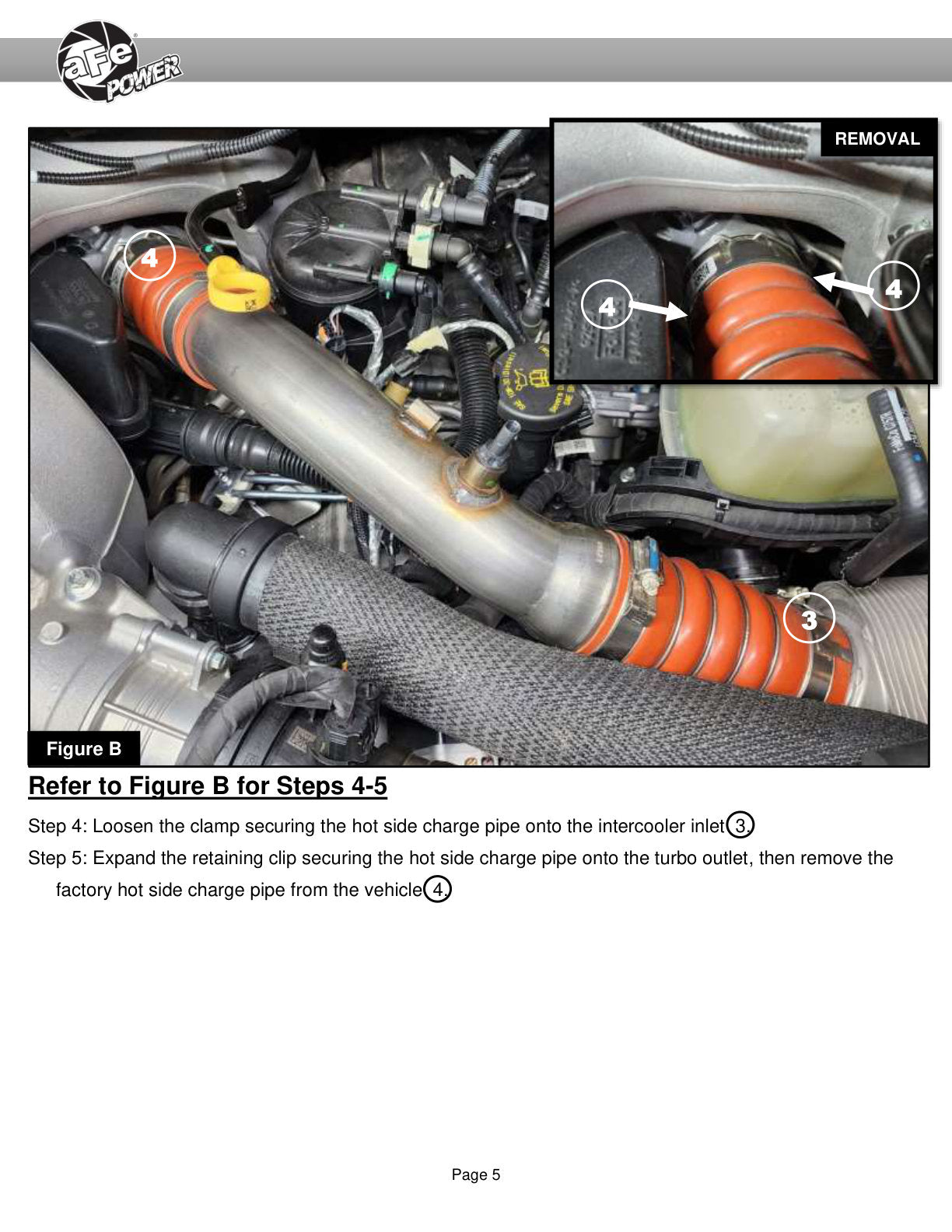 aFe BladeRunner Aluminum Hot & Cold Charge Pipe Kit | Ford F250/F350 SD V8-6.7L (23-25) (46-20684-R)