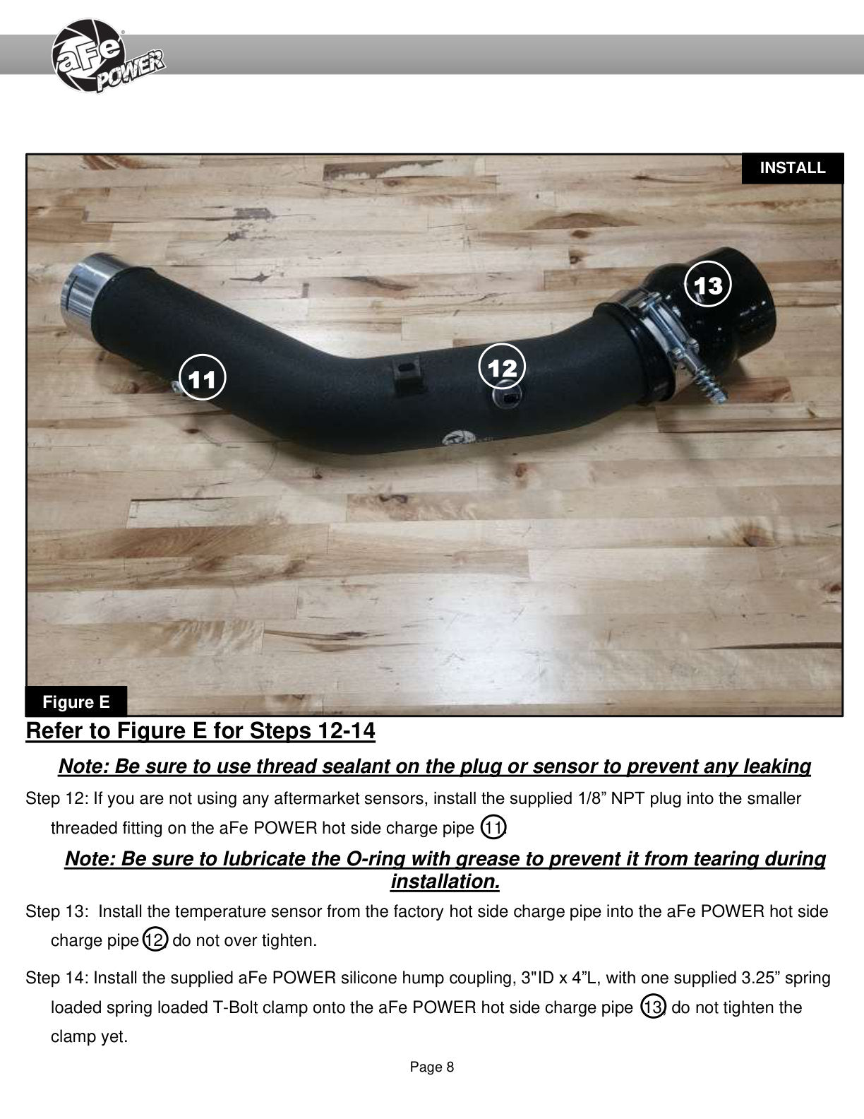 aFe BladeRunner Aluminum Hot & Cold Charge Pipe Kit | Ford F250/F350 SD V8-6.7L (23-25) (46-20684-R)