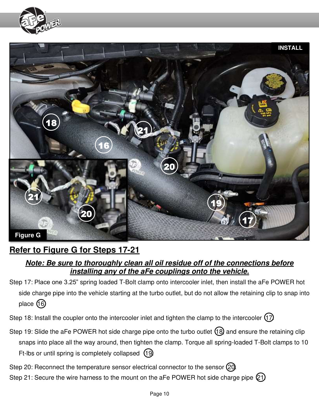 aFe BladeRunner Aluminum Hot & Cold Charge Pipe Kit | Ford F250/F350 SD V8-6.7L (23-25) (46-20684-R)