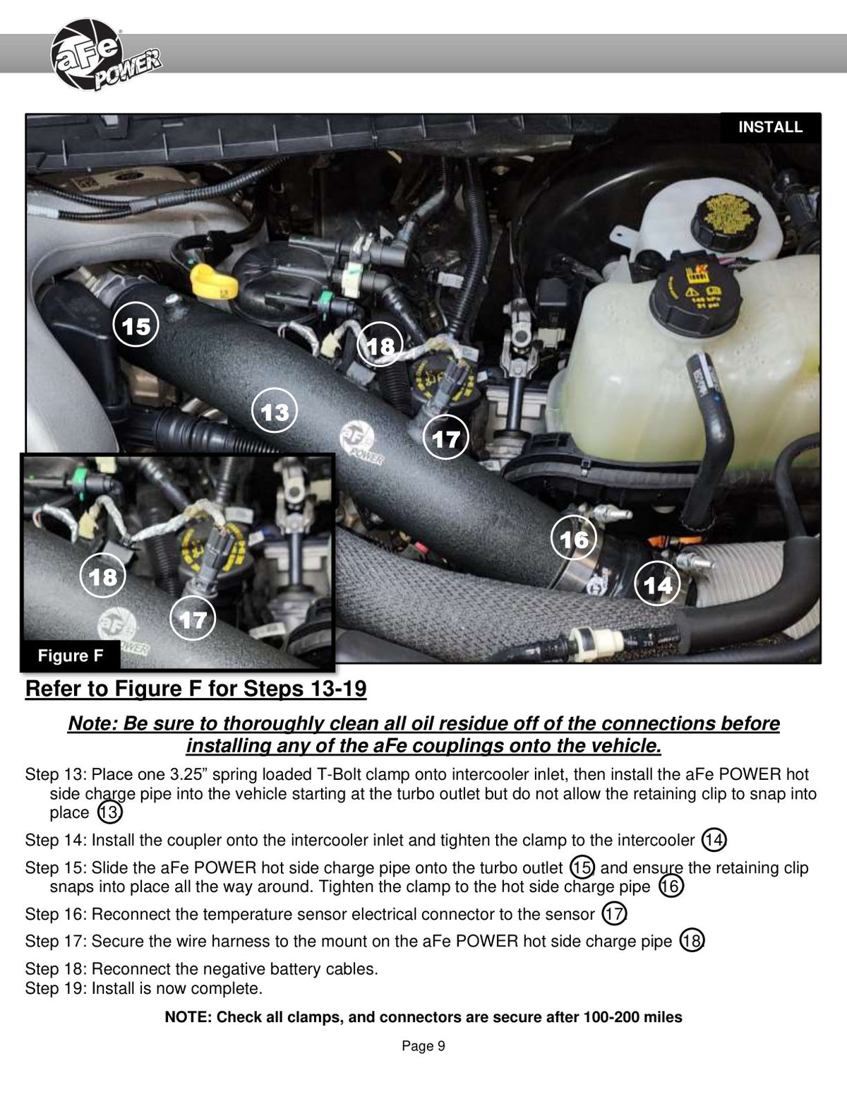 aFe BladeRunner 3in AL Hot Charge Pipe | Ford F250/F350 V8-6.7L (46-20688-B)