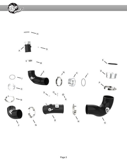 aFe BladeRunner Charge Pipe Kit | Kia Stinger 22-23 (17-24) (46-20694-B)