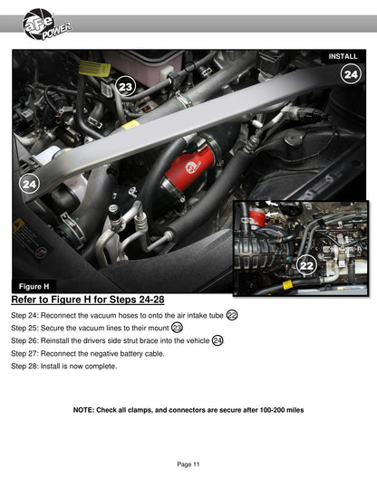 aFe BladeRunner Cold Charge Pipe | Kia Stinger 17-24 L4-2.5L (46-20699-B)