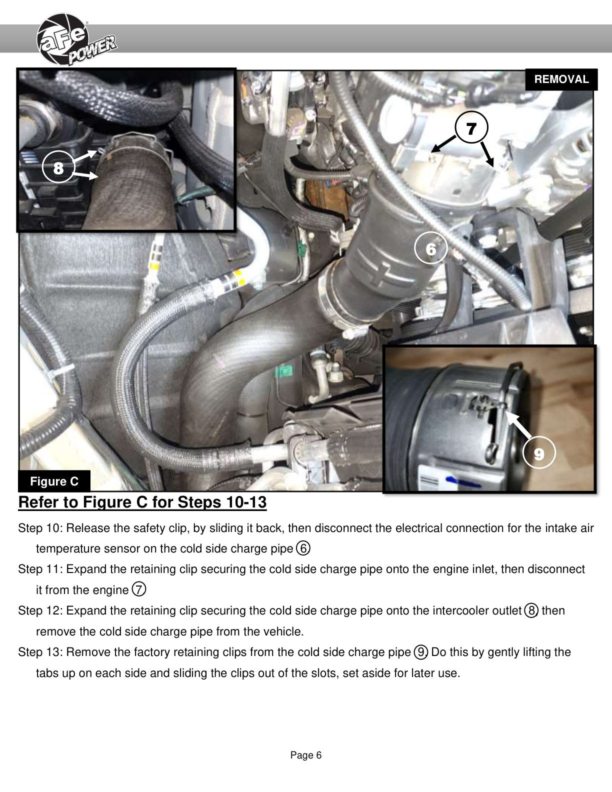 aFe V8 6.6L L5P BladeRunner Aluminum Charge Pipe | Chevy Silverado/GMC Sierra (20-26) (46-20704-B)