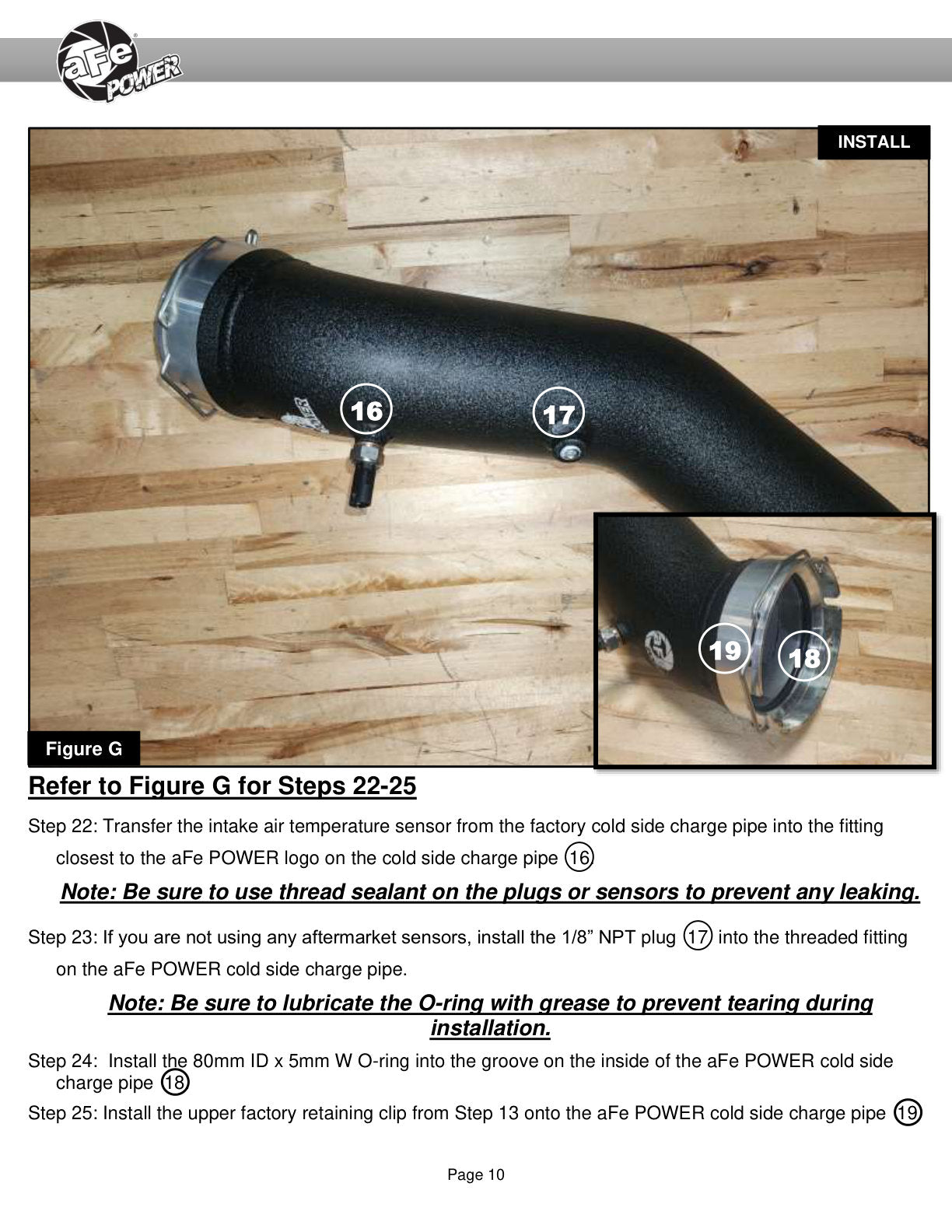 aFe V8 6.6L L5P BladeRunner Aluminum Charge Pipe | Chevy Silverado/GMC Sierra (20-26) (46-20704-B)