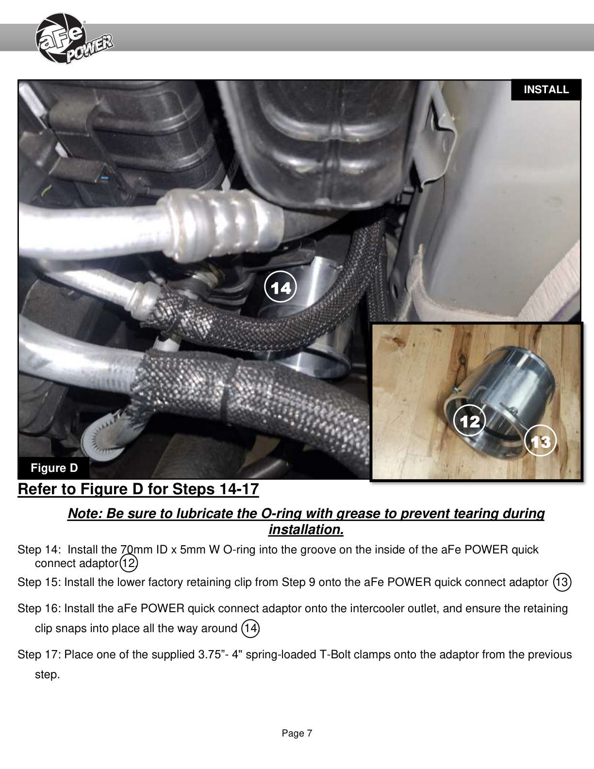 aFe BladeRunner 3.5in Alu Cold Charge Pipe | GM 6.6L L5P Diesel Trucks (46-20709-B)
