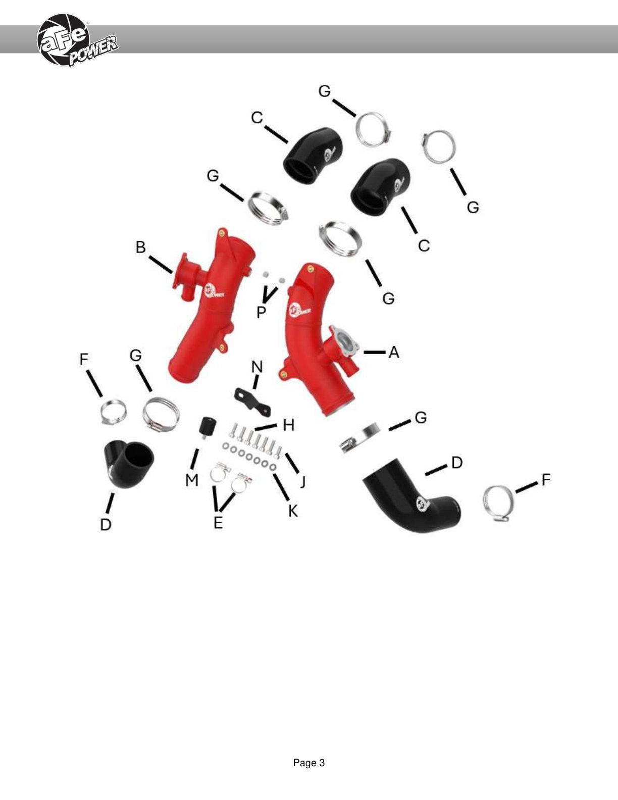 aFe 2.5in Hot Charge Pipe | Toyota Sequoia/Tundra (22-26) (46-20718-R)