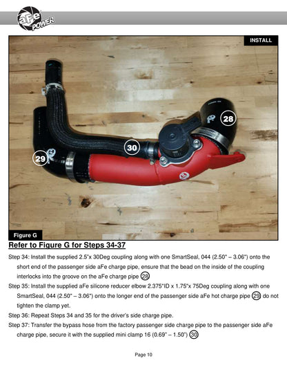 aFe 2.5in Hot Charge Pipe | Toyota Sequoia/Tundra (22-26) (46-20718-R)