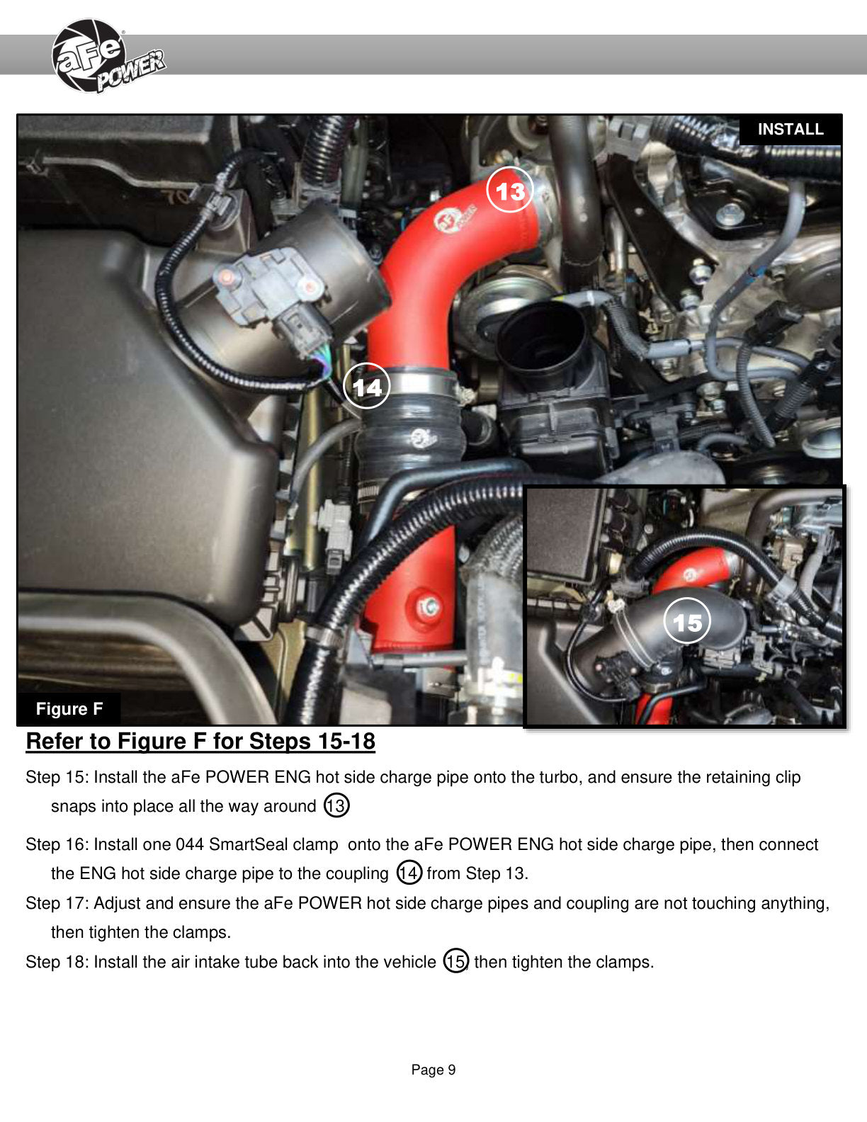 aFe 24+ Tacoma & Land Cruiser Aluminum Charge Pipe Kit | Toyota Tacoma/LC (46-20724-B)