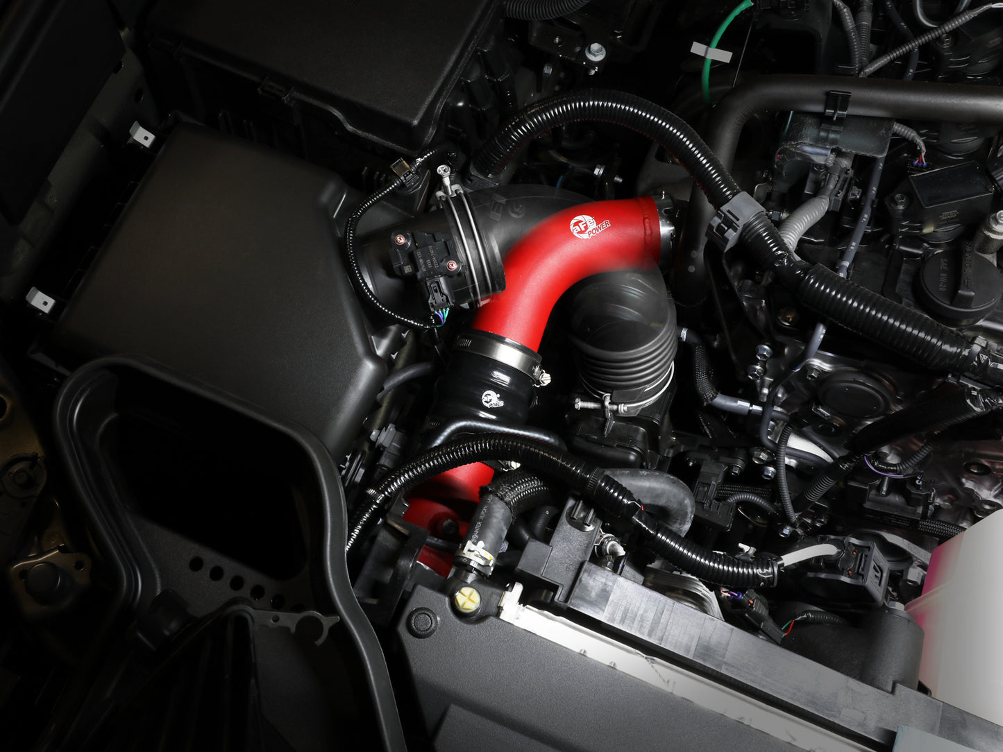 aFe 2.5in & 3in Aluminum Hot & Cold Charge Pipe Kit | Toyota Tacoma (24+) (46-20724-R)