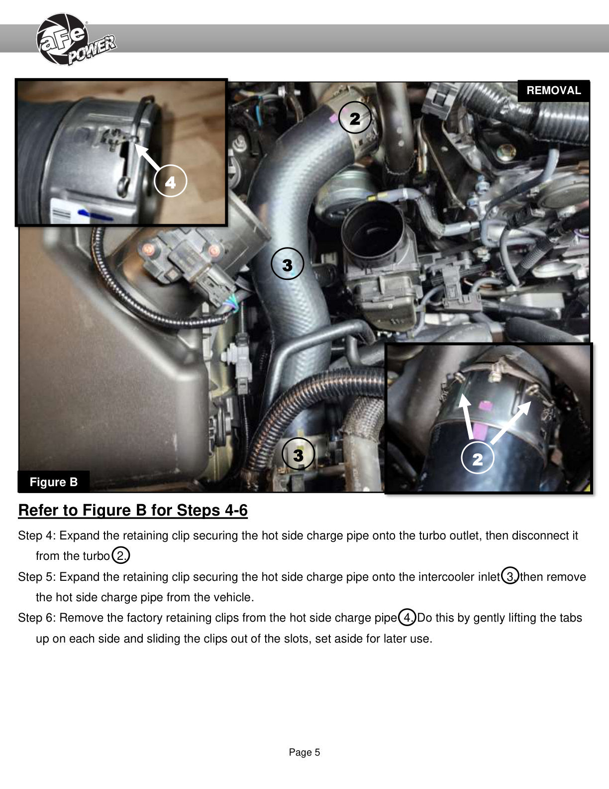 aFe 2.5in Aluminum Hot Charge Pipe | Toyota Tacoma L4 2.4L 2024 (46-20728-B)