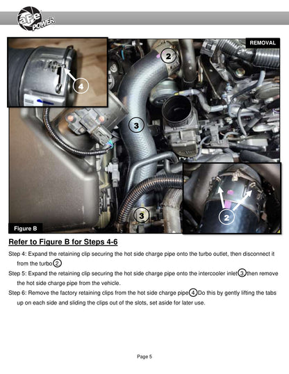 aFe 2.5in Aluminum Hot Charge Pipe | Toyota Tacoma L4 2.4L 2024 (46-20728-B)