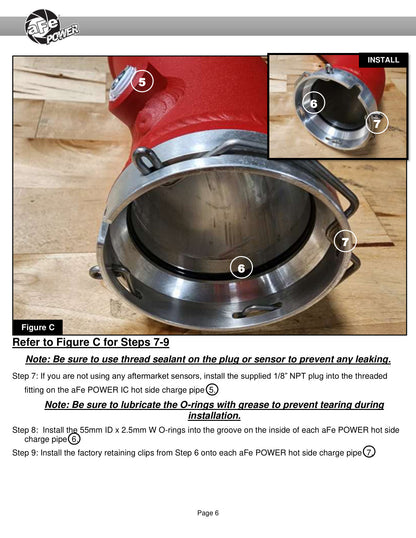 aFe 2.5in Aluminum Hot Charge Pipe | Toyota Tacoma L4 2.4L 2024 (46-20728-B)