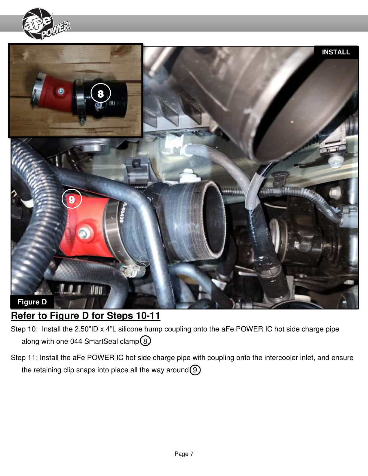aFe 2.5in Aluminum Hot Charge Pipe | Toyota Tacoma L4 2.4L 2024 (46-20728-B)