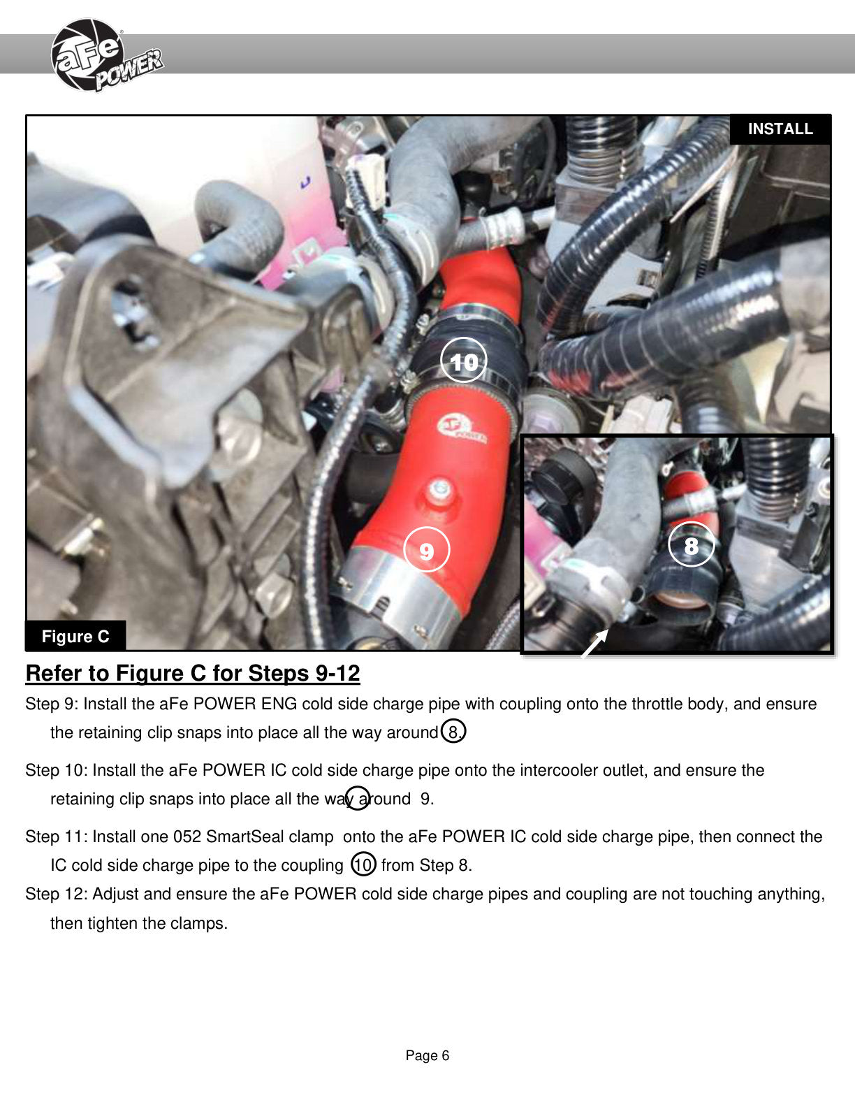 aFe 3in Aluminum Cold Charge Pipe | Toyota Tacoma L4 2.4L 2024 (46-20729-B)