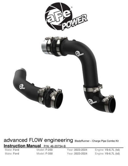 aFe BladeRunner Charge Pipe Kit | Ford Diesel Trucks 17-23 (46-20734-B)