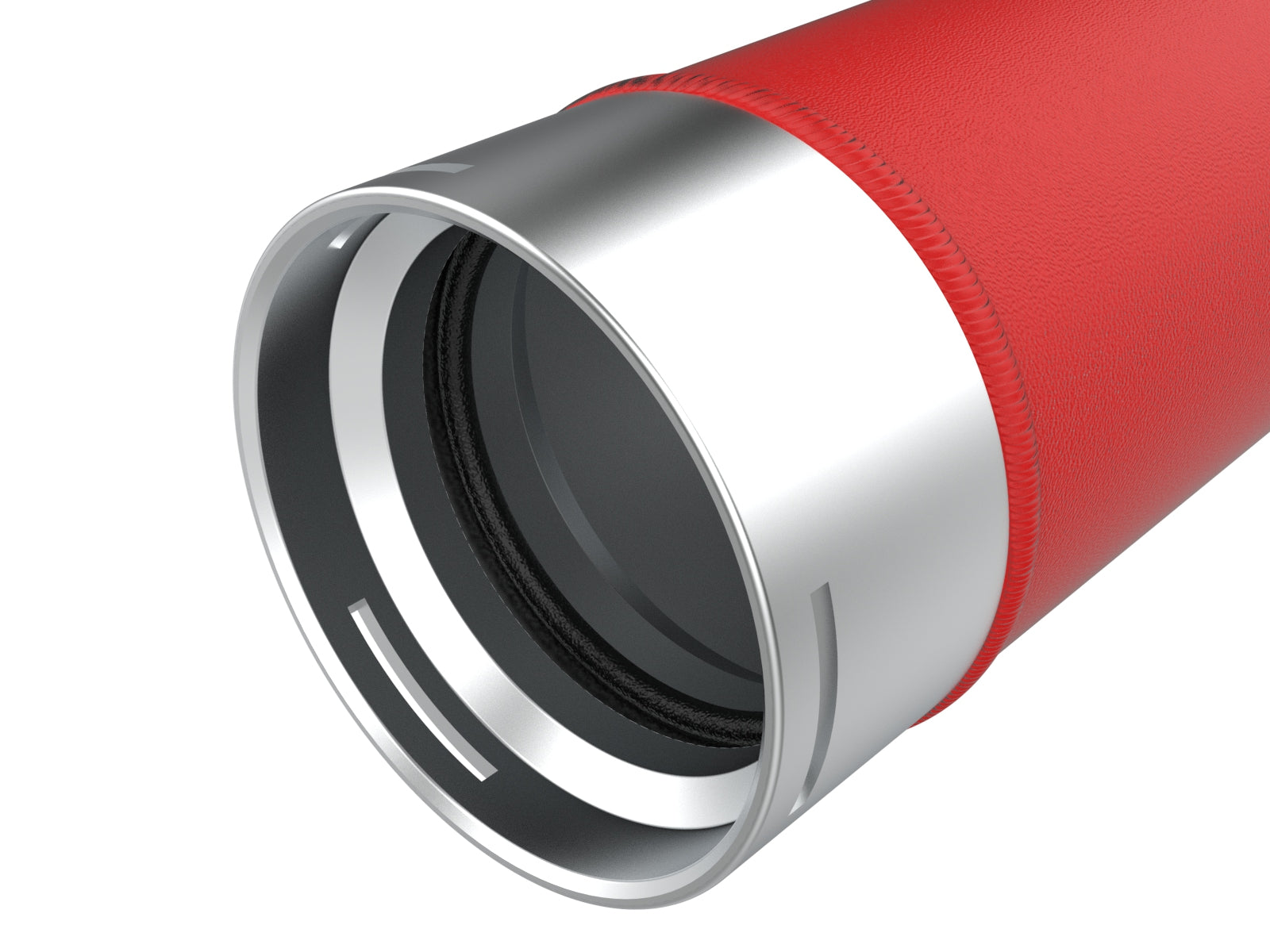 aFe 23-24 Ford Diesel Trucks V8 6.7L BladeRunner Aluminum Hot & Cold Charge Pipe Kit Red (46-20734-R)