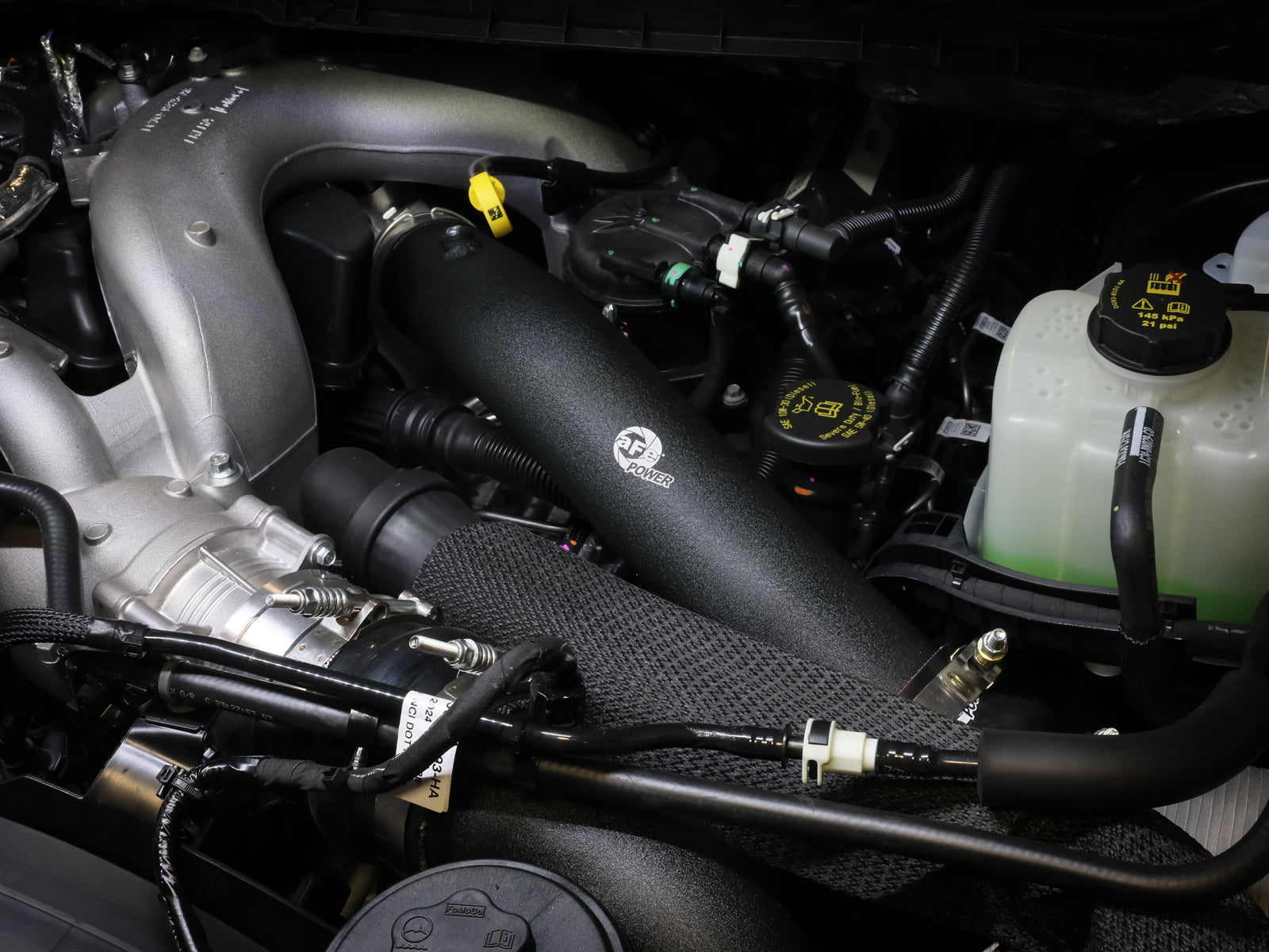aFe BladeRunner 3in Aluminum Hot Charge Pipe Ford F-250/350 (17-23) (46-20738-B)
